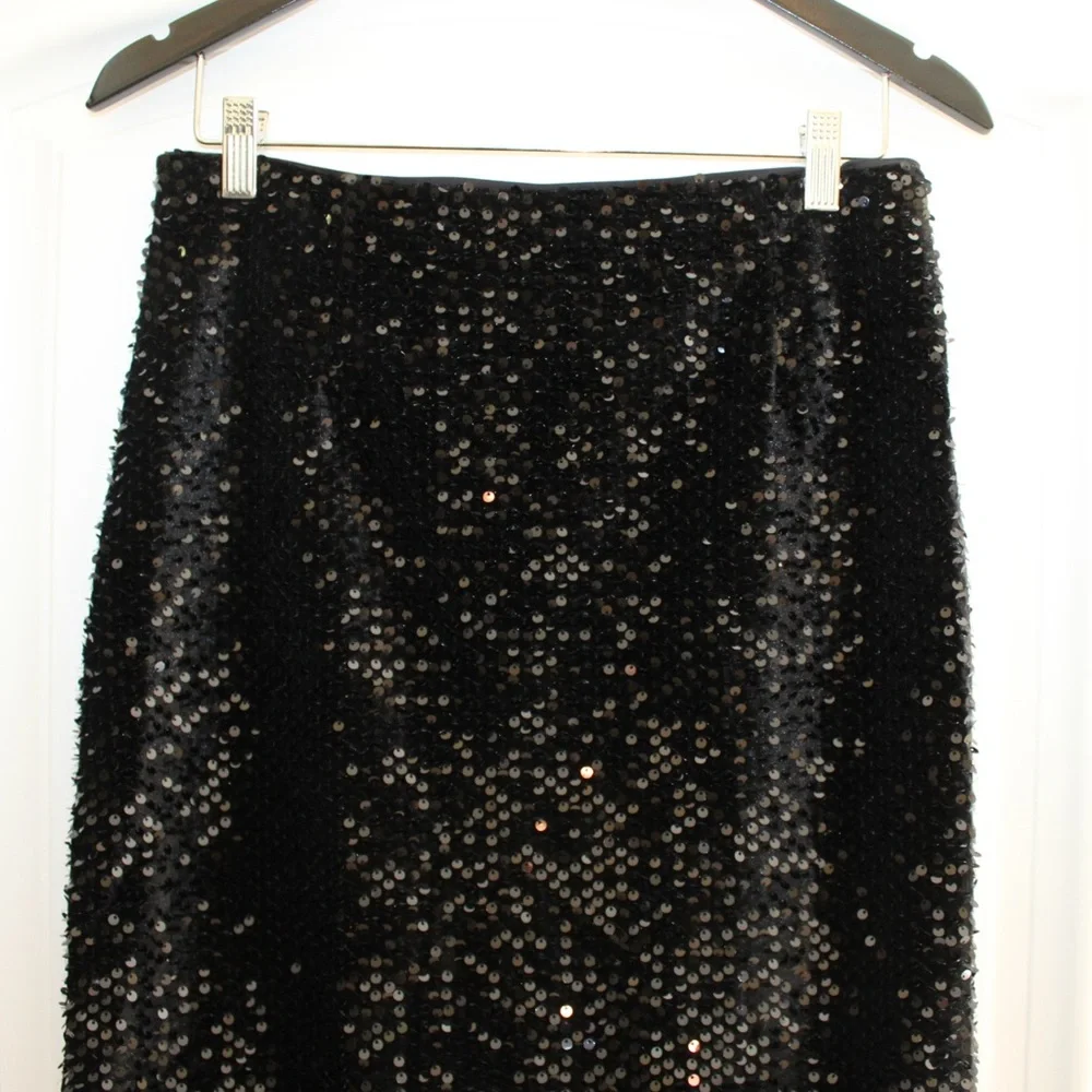 Nine West black sequin pencil skirt (women’s M) (NWT) - Picture 2 of 11